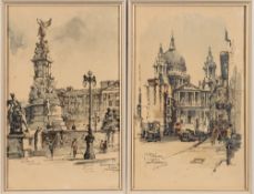 A group of assorted etchings, engravings