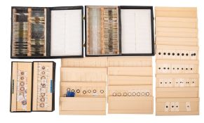 Six boxes of microscope slides, comprisi