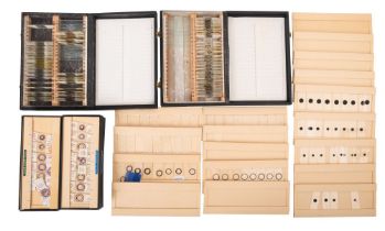 Six boxes of microscope slides, comprisi