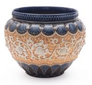 A Doulton Lambeth jardiniere, embossed w
