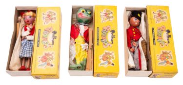 Three Pelham Puppets. Including Dutch Gi