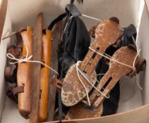 Two pairs of early 20th century ice skat
