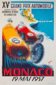 A reproduction Monaco Grand Prix 1957 po