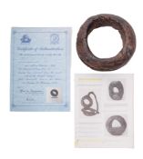 An 18th century 8' bull ring. Recovered