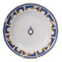 A dinner plate from the Royal Yacht Vict