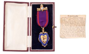 A silver gilt and enamel Past Grand embl