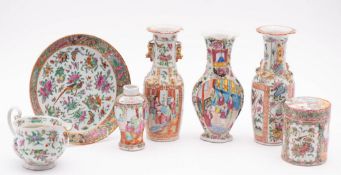 A group of Chinese Canton famille rose p