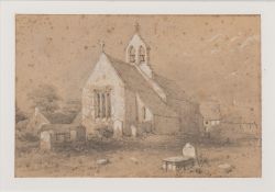 In the manner of Marianne Mordaunt (1778-1842) - Landscape scene - Ink and wash on paper - 17 x