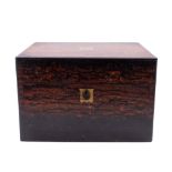 A Victorian coromandel jewellery box,