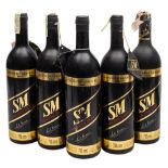 Five bottles of Saul Memem Vino Fino Tinto, Coleccion Privada, 1985; Argentian, 75cl bottles.
