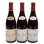 Three bottles of Chassagne-Montrachet Premier Cru, Clos Saint-Jean, 1997,