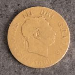 A George III half sovereign, laureate head,