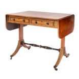 A Regency rosewood and gilt metal mounted sofa table,