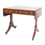 A George III mahogany sofa table,