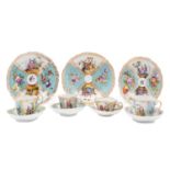A quantity of late Meissen and Dresden porcelain,