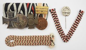 Preussen: Ordenschnalle eines tapferen Einjährig-Freiwilligen der Schutztruppe für Deutsch-Südwest-