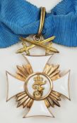 Württemberg: Friedrichsorden, Ritterkreuz 1. Klasse, mit Schwertern.