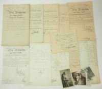 Preussen: Urkundennachlass eines Feld-Intendantur-Sekretär und späteren Geheimen Rechnungsrat am Re