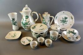 Kaffeeservice, Hutschenreuther, Selb, u.a., handbemalt, Blumendekor,