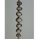 ANTIQUE 9CT GOLD MOONSTONE BRACELET