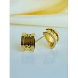 GUCCI Icon 18ct Yellow Gold Stud Earrings in Gucci Box