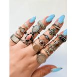 MIXED LOT- STERLING SILVER RINGS