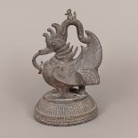 Sehr schweres großes Opiumgewicht - Burma oder Laos, Bronzelegierung, figürliches Opiumgewicht in G