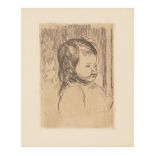 Pierre-Auguste Renoir (1841-1919); Buste d'enfant, tourné à droite;