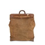 Louis Vuitton: an Early Jute Canvas Steamer Bag Late 19th/early 20th century