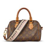 Louis Vuitton: a Monogram Speedy 20 Bandouliere 2023 (includes microchip, padlock, keys and dust...