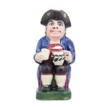 A rare Portobello type 'Postillion' Toby Jug, circa 1820-40