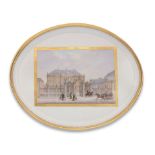 A large Berlin topographical tray, circa 1847-49