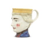 A pearlware Admiral Lord Rodney mug, circa 1800