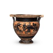 An Attic-style black-figure column krater