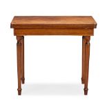A small late Victorian mahogany campaign tea table with detachable legs 1880-1900