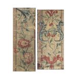 Two framed Flemish tapestry fragments Probably late 16th/early 17th century, possibly formerly p...