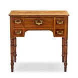 A rare Regency mahogany and ebonised line-inlaid campaign dressing/writing table 1805-1820