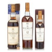 The Macallan 12 Years Old (2 bottles, 750ml) The Macallan 12 Years Old (1 bottle, 375ml)