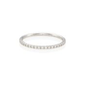 TIFFANY & CO.: 18K GOLD AND DIAMOND 'METRO' ETERNITY BAND RING