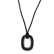 TIFFANY: ENAMEL AND DIAMOND PENDANT/NECKLACE,