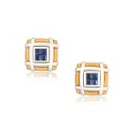 ASPREY AND GARRARD: SAPPHIRE CUFFLINKS, 2000