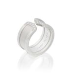 CARTIER: DIAMOND-SET 'C DE CARTIER' RING