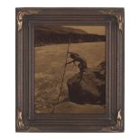 An Edward S. Curtis orotone, 'The Fisherman, Wisham'