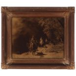 An Edward S. Curtis orotone, 'Out of the Darkness'