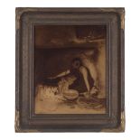 An Edward S. Curtis orotone, 'The Piki Maker'