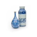 TWO BLUE AND WHITE VASES Kangxi (2)