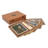 A cased set of six Jaguar placemats, late 1950s,