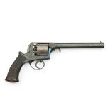 A 38-bore percussion Adams patent 1851 model 'Dragoon' five-shot self-cocking revolver by Deane,...