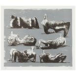 Henry Moore (1898-1986); Six Reclining Figures;