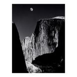 Ansel Adams (1902-1984); Moon and Half Dome, Yosemite National Park, California;